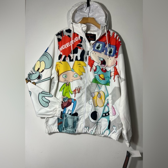 Members Only Nickelodeon Graphic Hoodie - White Size L - Picture 1 of 16